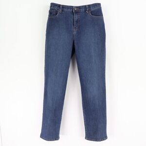 Gloria Vanderbilt Jeans Straight Leg Amanda Fit Womens 8 Blue Stretch Cotton Bl.